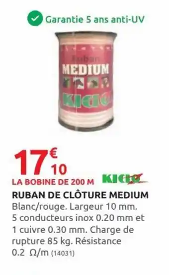 Rural Master Ruban de Clôture Medium offre