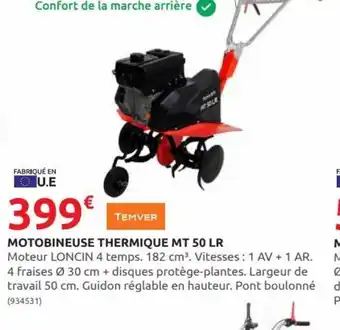 Rural Master Motobineuse Thermique MT 50Lr offre
