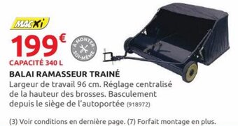 Rural Master Balai Ramasseur Trainé offre