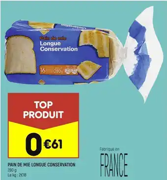 Leader Price Pain de mie longue conservation offre