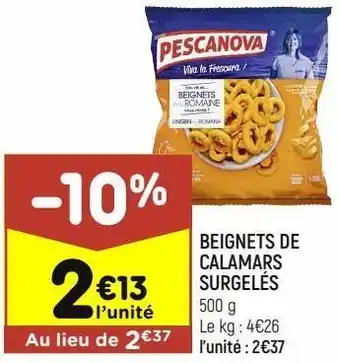 Leader Price Beignets de calamars surgelés offre