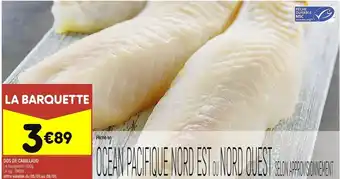 Leader Price Dos de cabillaud offre