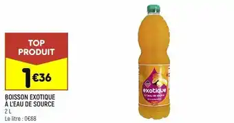 Leader Price Boisson exotique à l'eau de source offre