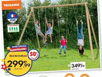 JouéClub Oliver - portique bois adolescent/adulte offre
