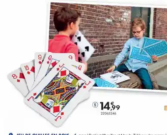 JouéClub Jeu de cartes geant offre