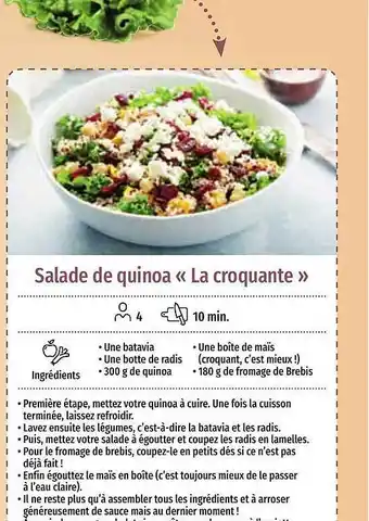 Coccimarket Salade De Quinoa offre