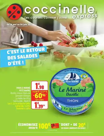 Coccinelle Express Thon Le Mariné Petit Navire offre