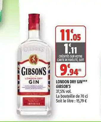 Coccinelle Express London Dry Gin Gibson's offre