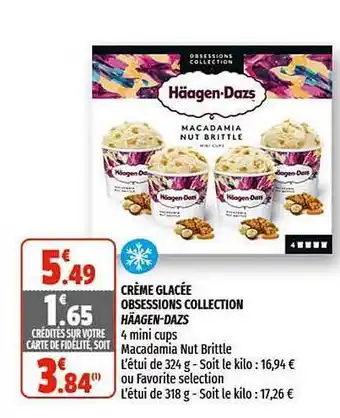 Crème Glacée Obsessions Collection Häagen-dazs