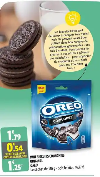 Coccinelle Supermarché Mini Biscuits Crunchies Original Oreo offre