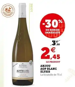 Super U Elysis anjou aop blanc offre