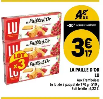 Supeco La Paille d'Or LU offre