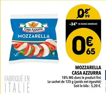 Supeco Mozzarella Casa Azzurra offre