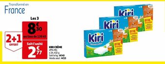 Auchan Supermarché Kiri crème offre