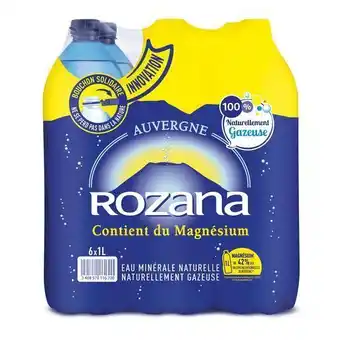 Auchan Supermarché Eau minérale gazeuse rozana offre
