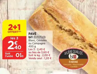 Bi1 Pavé bi1 offre