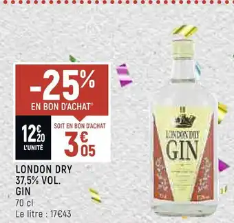 Spar London dry gin 37,5% vol. offre