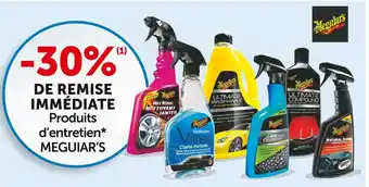 Meguiar's bon plan sur les produits d'entretien*