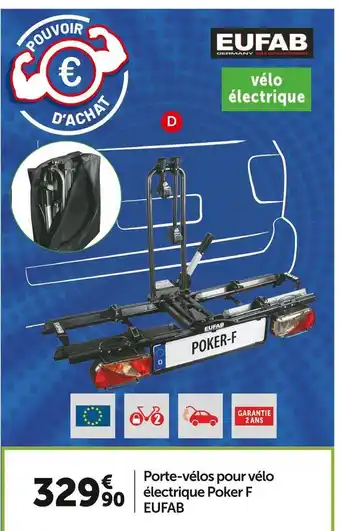 Roady Eufab porte-vélos pour vélo électrique poker f offre