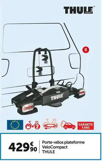 Thule porte-vélos plateforme velocompact
