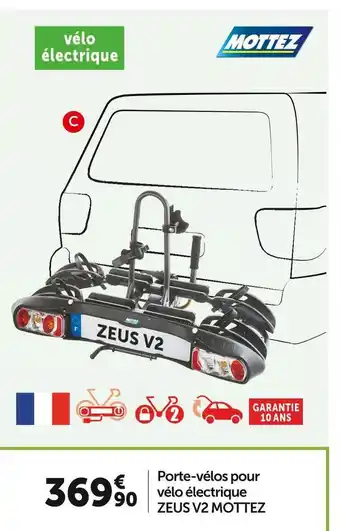 Roady Mottez porte-vélos pour vélo électrique zeus v2 offre
