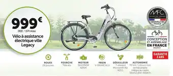 Roady Manufacture française du cycle vélo à assistance électrique ville legacy offre