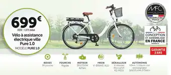 Roady Manufacture française du cycle vélo à assistance électrique ville pure 1.0 offre