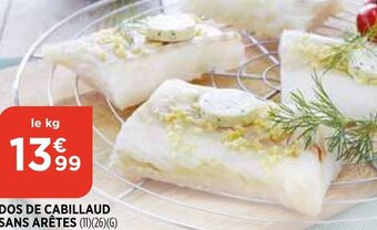 Bi1 Dos de cabillaud sans arêtes offre