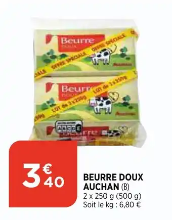 Bi1 Beurre doux auchan offre