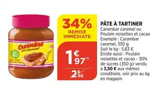 Bi1 Pâte à tartiner offre