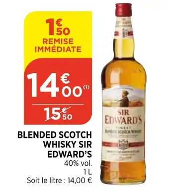 Bi1 Blended scotch whisky sir edward's offre