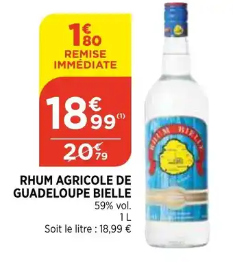 Bi1 Rhum agricole de guadeloupe bielle offre