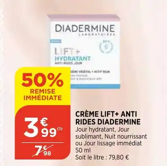 Bi1 Crème lift + anti rides diadermine offre