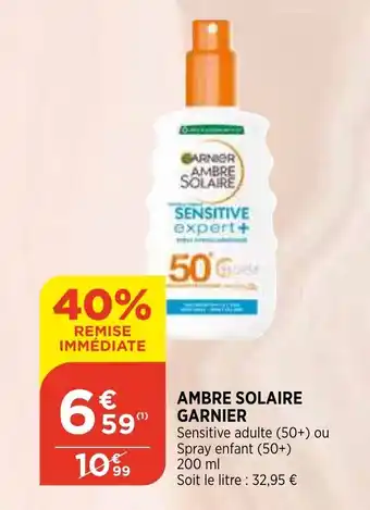 Bi1 Ambre solaire garnier offre