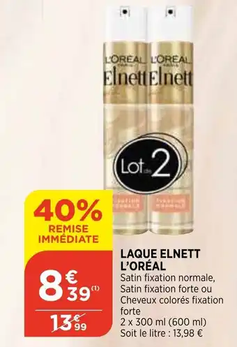Bi1 Laque elnett l'oréal offre