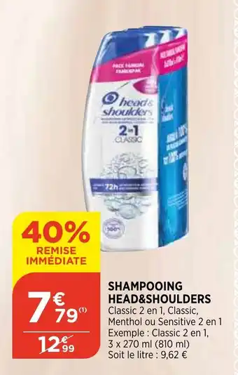 Shampooing head&shoulders