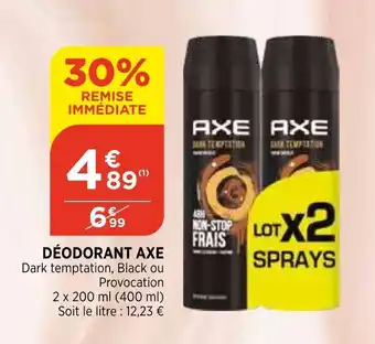 Bi1 Déodorant axe offre
