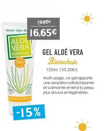 Naturalia Gel aloé vera offre