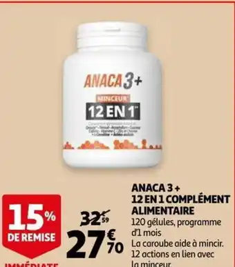 Auchan Anaca 3+ 12 en 1 complément alimentaire offre