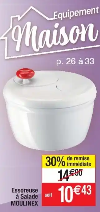 Cora x Carrefour Essoreuse à salade MOULINEX offre