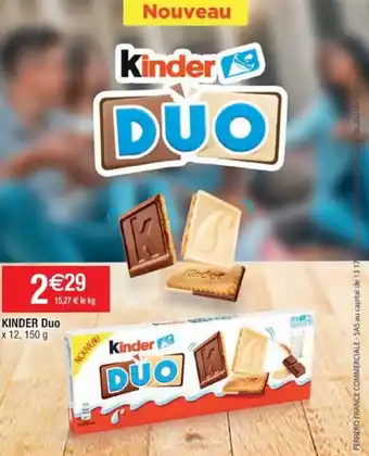 Cora x Carrefour KINDER duo offre