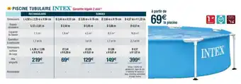 Cora x Carrefour Piscine tubulaire offre