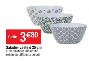 Cora x Carrefour Saladier zeste 25 cm offre