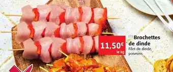 Colruyt Brochettes de dinde offre