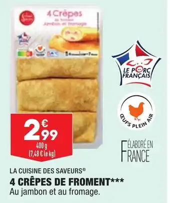 ALDI 4 Crêpes de Froment offre