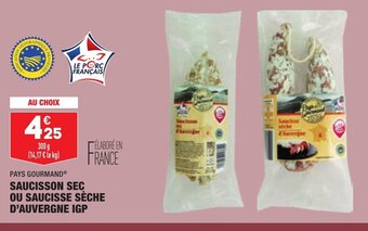 ALDI Saucisson Sec Ou Saucisse Sèche d'Auvergne IGP offre