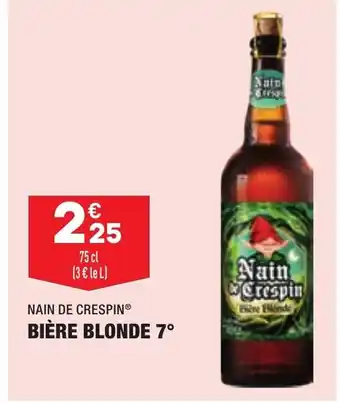ALDI Bière Blonde 7 offre