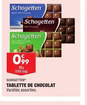 ALDI Tablette de Chocolat offre
