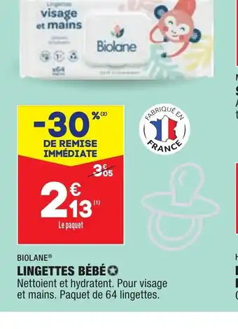 ALDI Lingettes Bébé offre