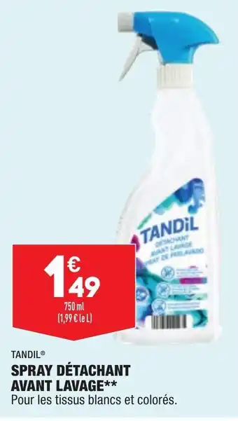 ALDI Spray Détachant Avant Lavage offre